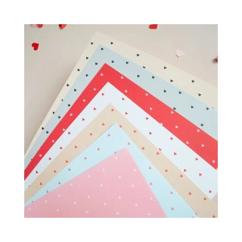 PAPEL DUOGRAF OPALINA CORAZON MIX A4 24 HOJAS