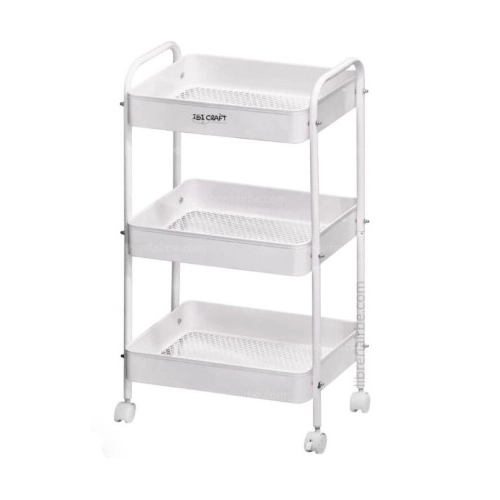 CARRO ORGANIZADOR MOVIL IBICRAFT 43X31X78cm - BLANCO