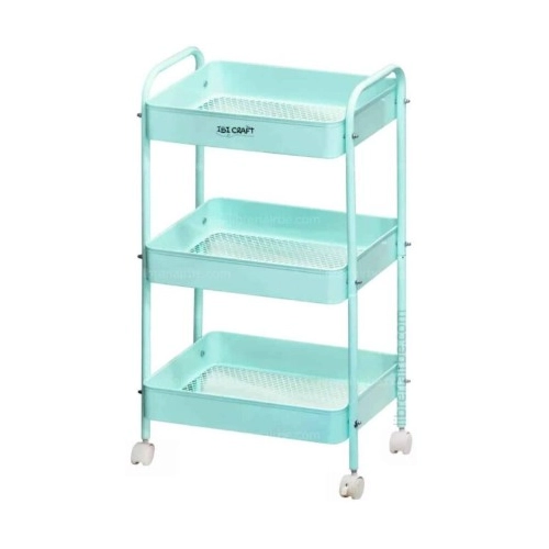 CARRO ORGANIZADOR MOVIL IBICRAFT 43X31X78cm - AQUA